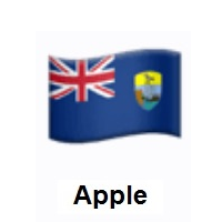 Flag of St. Helena on Apple iOS