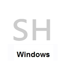 Flag of St. Helena on Microsoft Windows
