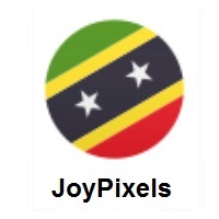 Flag of St. Kitts & Nevis on JoyPixels
