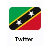 Flag of St. Kitts & Nevis on Twitter Twemoji