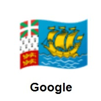 Flag of St. Pierre & Miquelon on Google Android