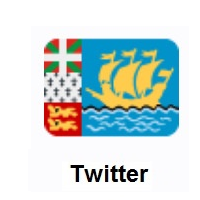 Flag of St. Pierre & Miquelon on Twitter Twemoji