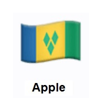 Flag of St. Vincent & Grenadines on Apple iOS