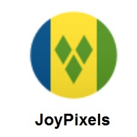 Flag of St. Vincent & Grenadines on JoyPixels