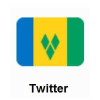 Flag of St. Vincent & Grenadines on Twitter Twemoji