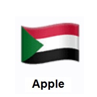 Flag of Sudan on Apple iOS