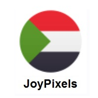 Flag of Sudan on JoyPixels