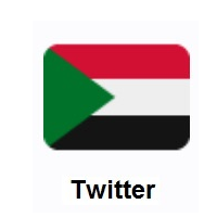 Flag of Sudan on Twitter Twemoji