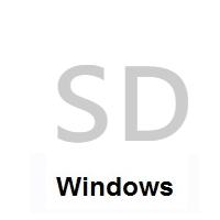 Flag of Sudan on Microsoft Windows