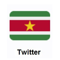 Flag of Suriname on Twitter Twemoji