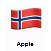 Flag of Svalbard & Jan Mayen on Apple iOS