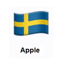 Flag of Sweden on Apple iOS