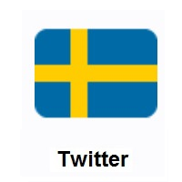 Flag of Sweden on Twitter Twemoji