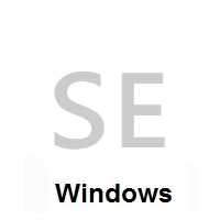 Flag of Sweden on Microsoft Windows
