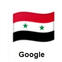 Flag of Syria on Google Android