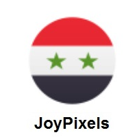 Flag of Syria on JoyPixels