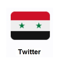 Flag of Syria on Twitter Twemoji