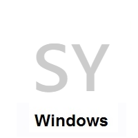 Flag of Syria on Microsoft Windows