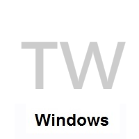 Flag of Taiwan on Microsoft Windows