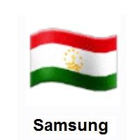 Flag of Tajikistan on Samsung