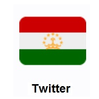 Flag of Tajikistan on Twitter Twemoji