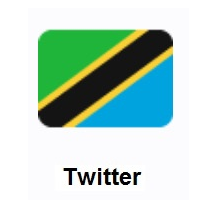 Flag of Tanzania on Twitter Twemoji
