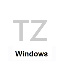 Flag of Tanzania on Microsoft Windows