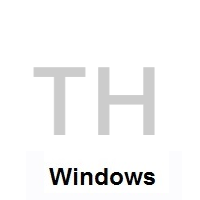 Flag of Thailand on Microsoft Windows