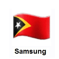 Flag of Timor-Leste on Samsung