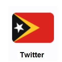 Flag of Timor-Leste on Twitter Twemoji