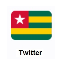 Flag of Togo on Twitter Twemoji