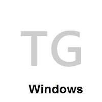 Flag of Togo on Microsoft Windows