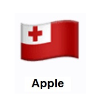 Flag of Tonga on Apple iOS