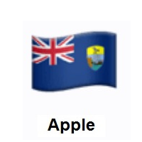 Flag of Tristan Da Cunha on Apple iOS
