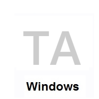 Flag of Tristan Da Cunha on Microsoft Windows