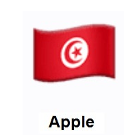 Flag of Tunisia on Apple iOS