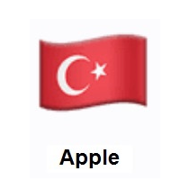 Flag of Turkey on Apple iOS