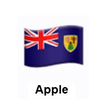 Flag of Turks & Caicos Islands on Apple iOS