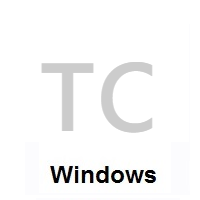 Flag of Turks & Caicos Islands on Microsoft Windows