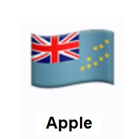Flag of Tuvalu on Apple iOS