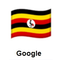 Flag of Uganda on Google Android
