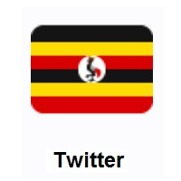 Flag of Uganda on Twitter Twemoji