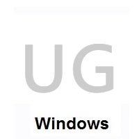 Flag of Uganda on Microsoft Windows