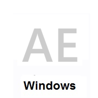 Flag of United Arab Emirates on Microsoft Windows