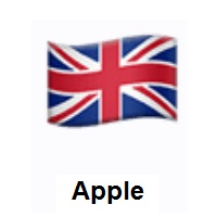 Flag of United Kingdom on Apple iOS
