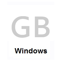 Flag of United Kingdom on Microsoft Windows