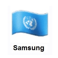 Flag of United Nations on Samsung
