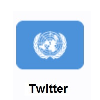 Flag of United Nations on Twitter Twemoji