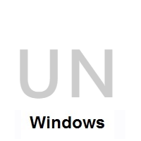 Flag of United Nations on Microsoft Windows