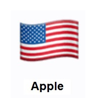 Flag of United States on Apple iOS